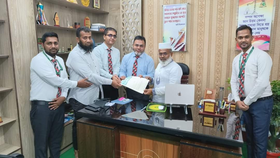 Agreement signed in Student Home School, Sylhet along with First Security Islami Bank Limited Taltala Branch to collect all fees of students through FirstCash.